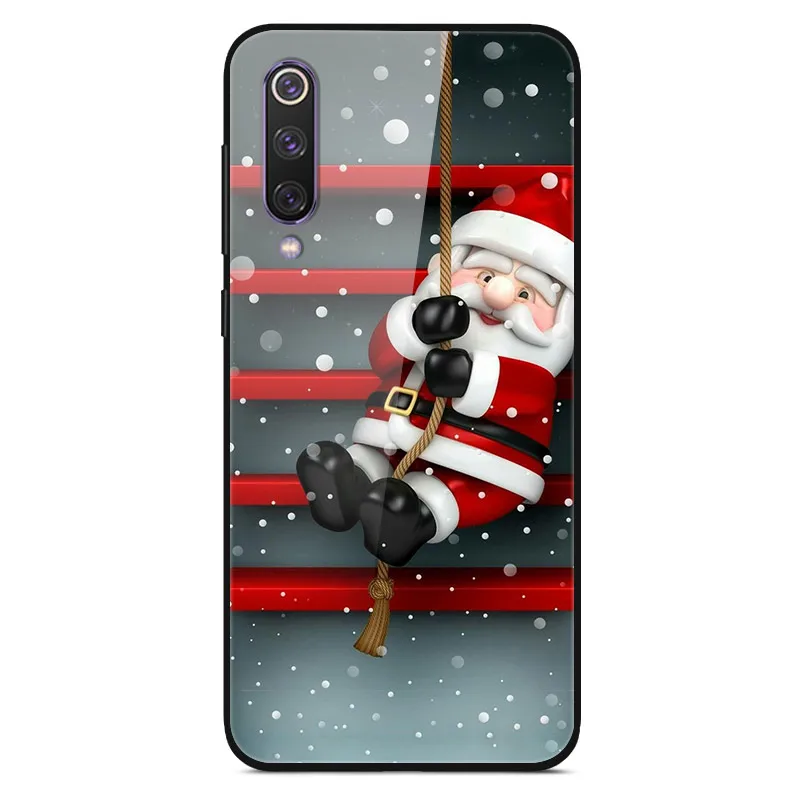 Christmas 11 Для huawei P30 Lite, чехол, стекло, задняя крышка, жесткий чехол для телефона s, для huawei P30 Lite, чехол, бампер, закаленное, Honor 9X Pro Y9 Prime - Цвет: Christmas 11