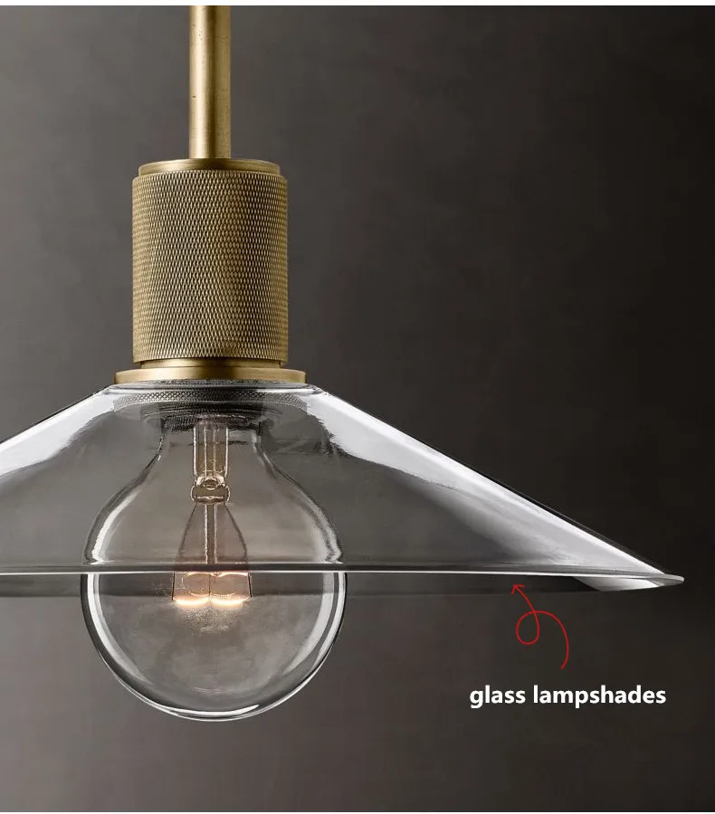 Американский родиевая лампа Edison E27 светодиодный подвесной светильник, LED потолочный светильник, светодиодный потолочный из золотистого металла Стекло светодиодный подвесной светильник Lamparas светильники