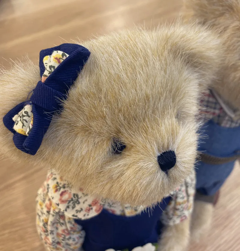 Пара влюбленных нарядный плюшевый мишка плюшевые мягкие игрушки шарнир кукла