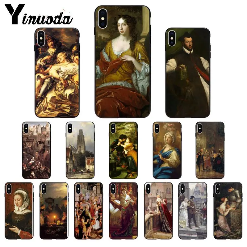 Yinuoda средневековый масляный рисунок высокого качества чехол для телефона Apple iPhone