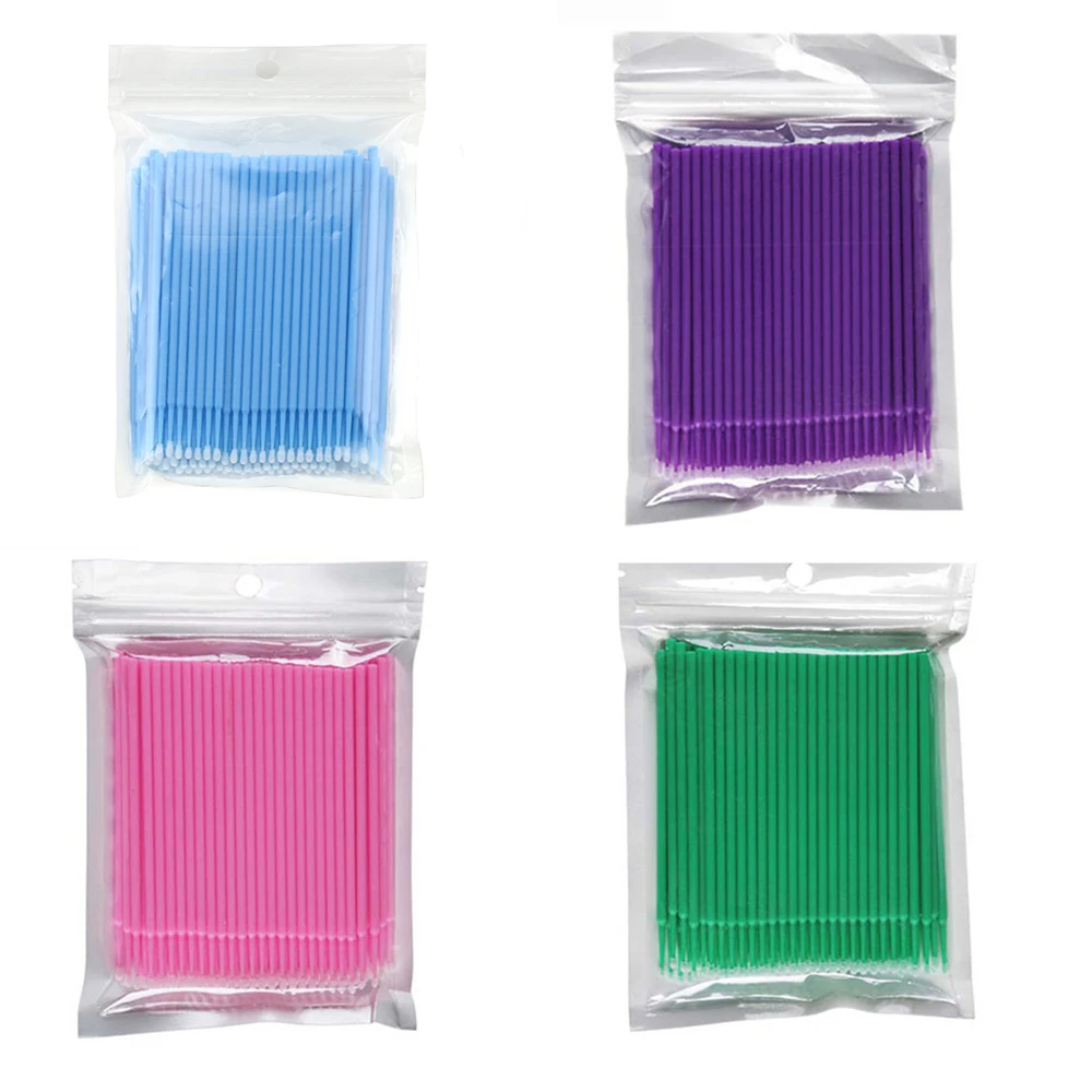 Щёточки для наращивания ресниц MicroBrush одноразовые щёточки щётки коррекции Micro Brush