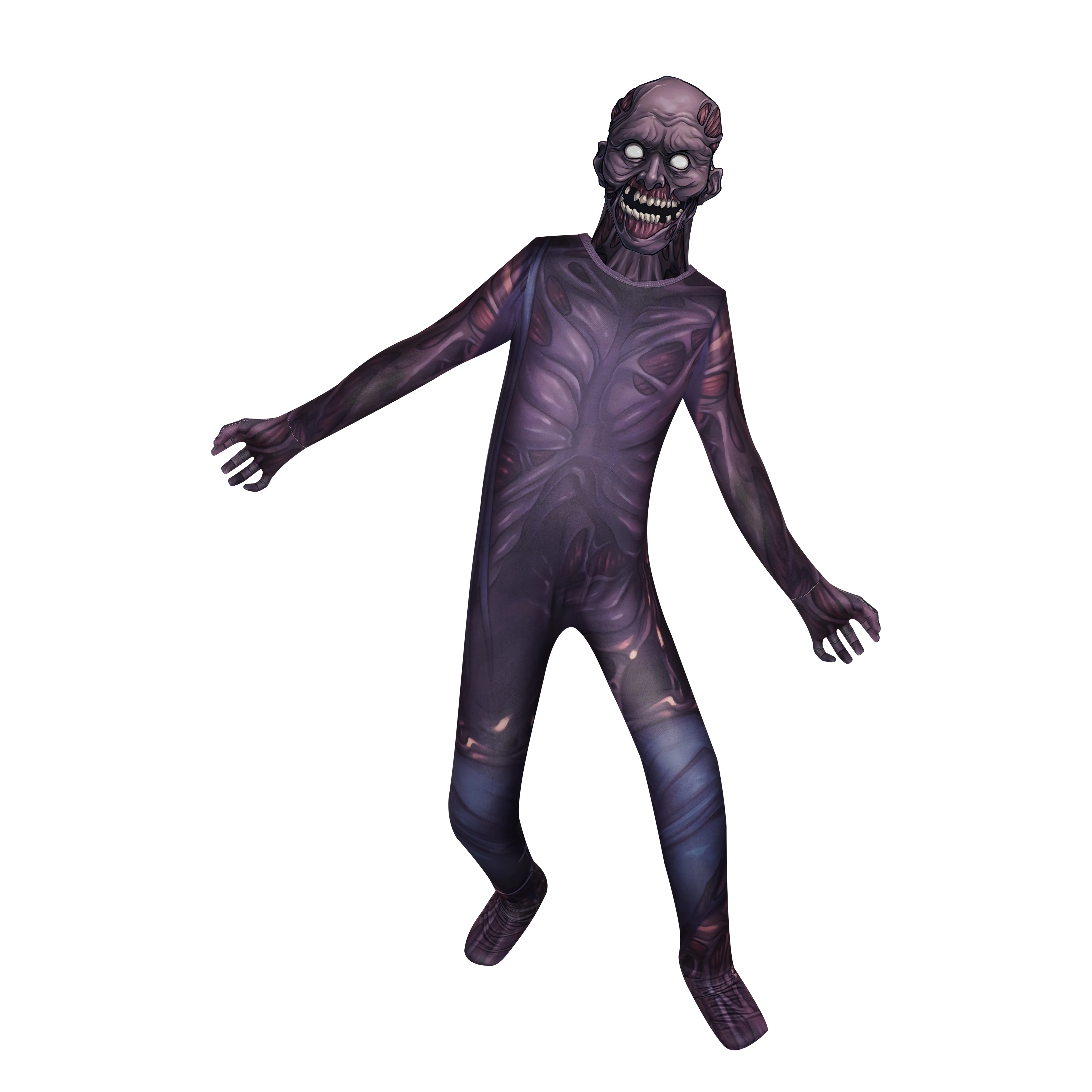 

Halloween carnival jumpsuit Children's cosplay costumes and headgear boys and girls horror party tights