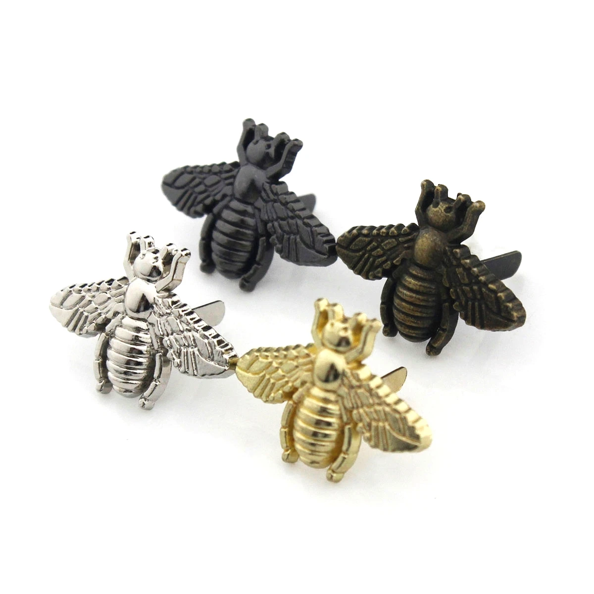 Металлическая декоративная пряжка в форме пчелы 2 шт. застежка-защелка фурнитура