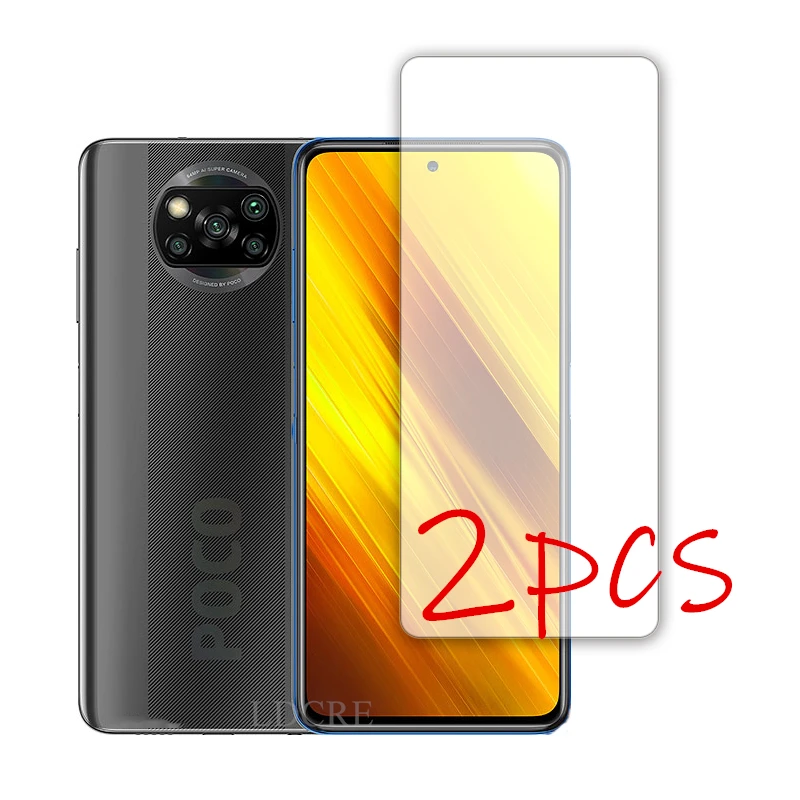 2 шт. Для Xiaomi Poco X3 NFC стекло для Redmi 9 9A 9C закаленное пленка протектор экрана HD Note