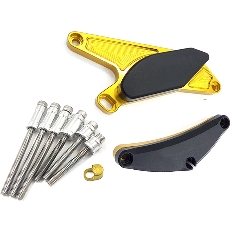 Для SUZUKI GSX-R600 GSX-R750 2006-2012 GSXR 600 750 759 K7 CNC POM Frame Slider Crash Pad чехол для двигателя Stator защита - Цвет: Gold