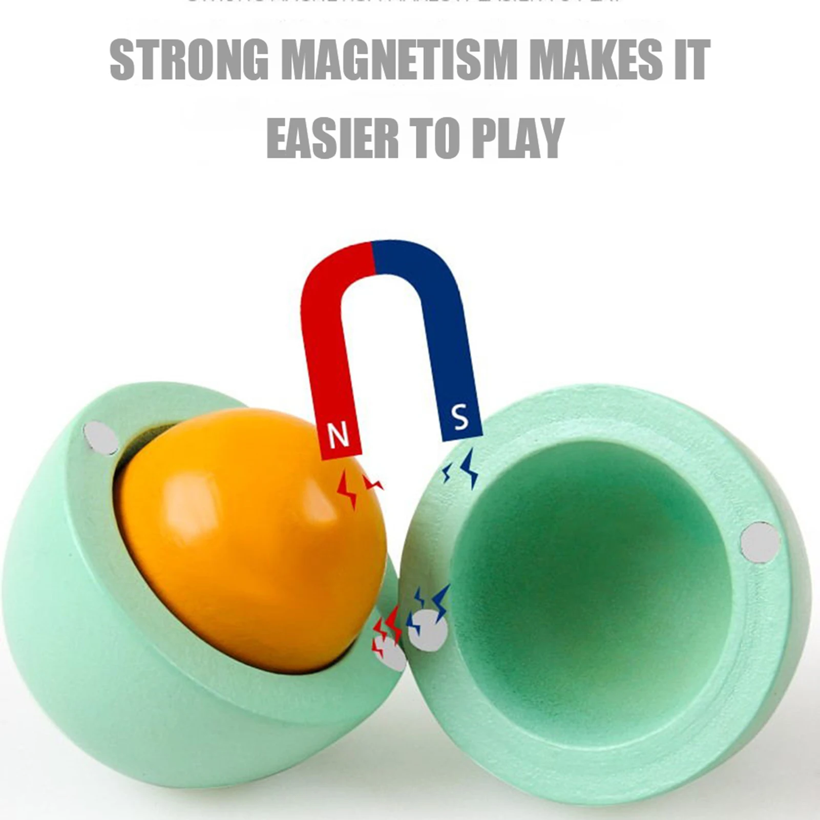 

Simulation Eggs Wooden Play House Toy Kids Pretend Play Wooden Food Eggs Yolk Kitchen Food Children Education Montessori Toys