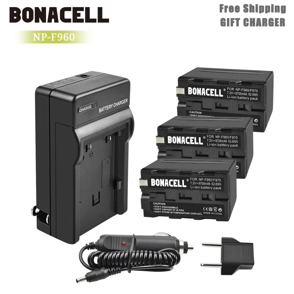 Батарейки и зарядное устройство Bonacell 7 2 в 8700 мАч для Sony|Перезаряжаемые батареи| |