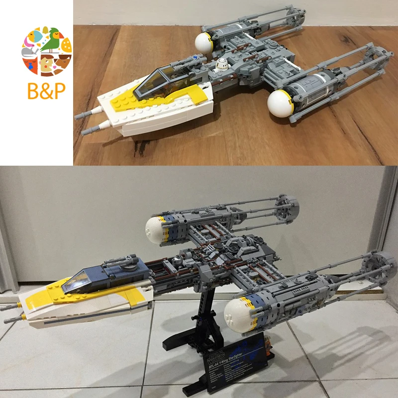 2000 шт. Звездный план серии Y-Wing Fighter Модель Строительный комплект совместимые 75181