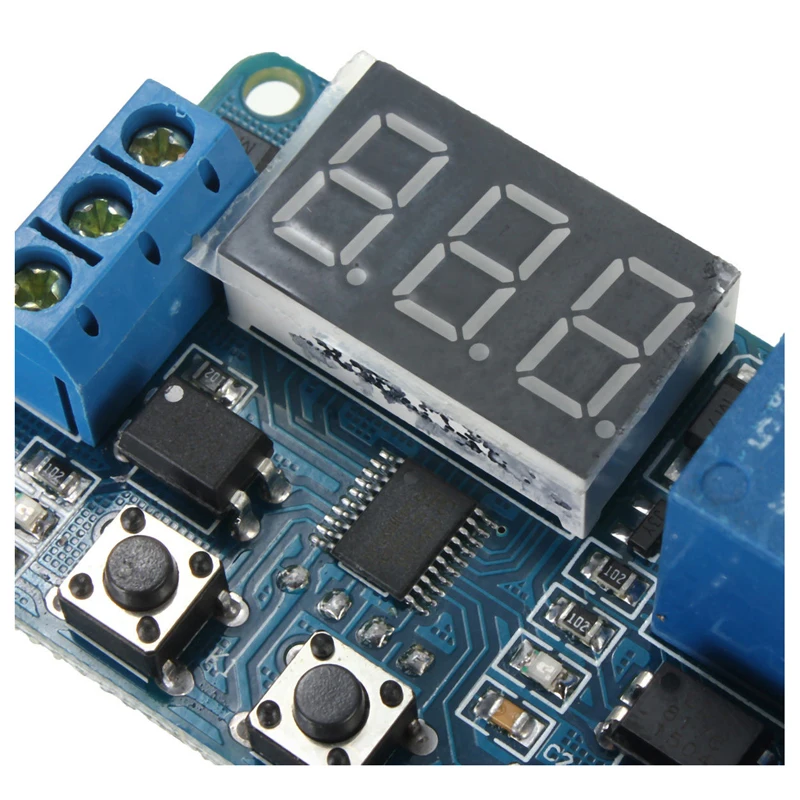 DC 12V LED Digital display Home Automation Delay Relay Trigger Time Circuit Timer Control Cycle Adjustable Switch Module | Электроника