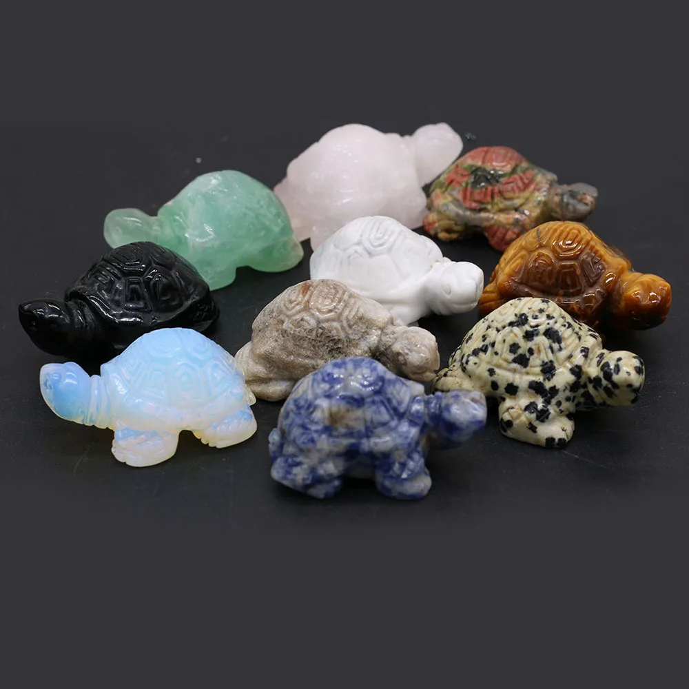 

Natural Agates Stone Aniamls Ornament Exquisite Turtle Stone Natural Stone Bead Ornament for Women Men Jewely Party Gift 25x40mm