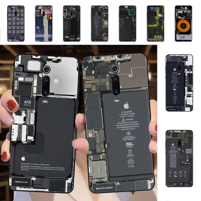 

YNDFCNB motherboard Circuit board Phone Case for Redmi 5 6 7 8 9 A 5plus K20 4X S2 GO 6 K30 pro