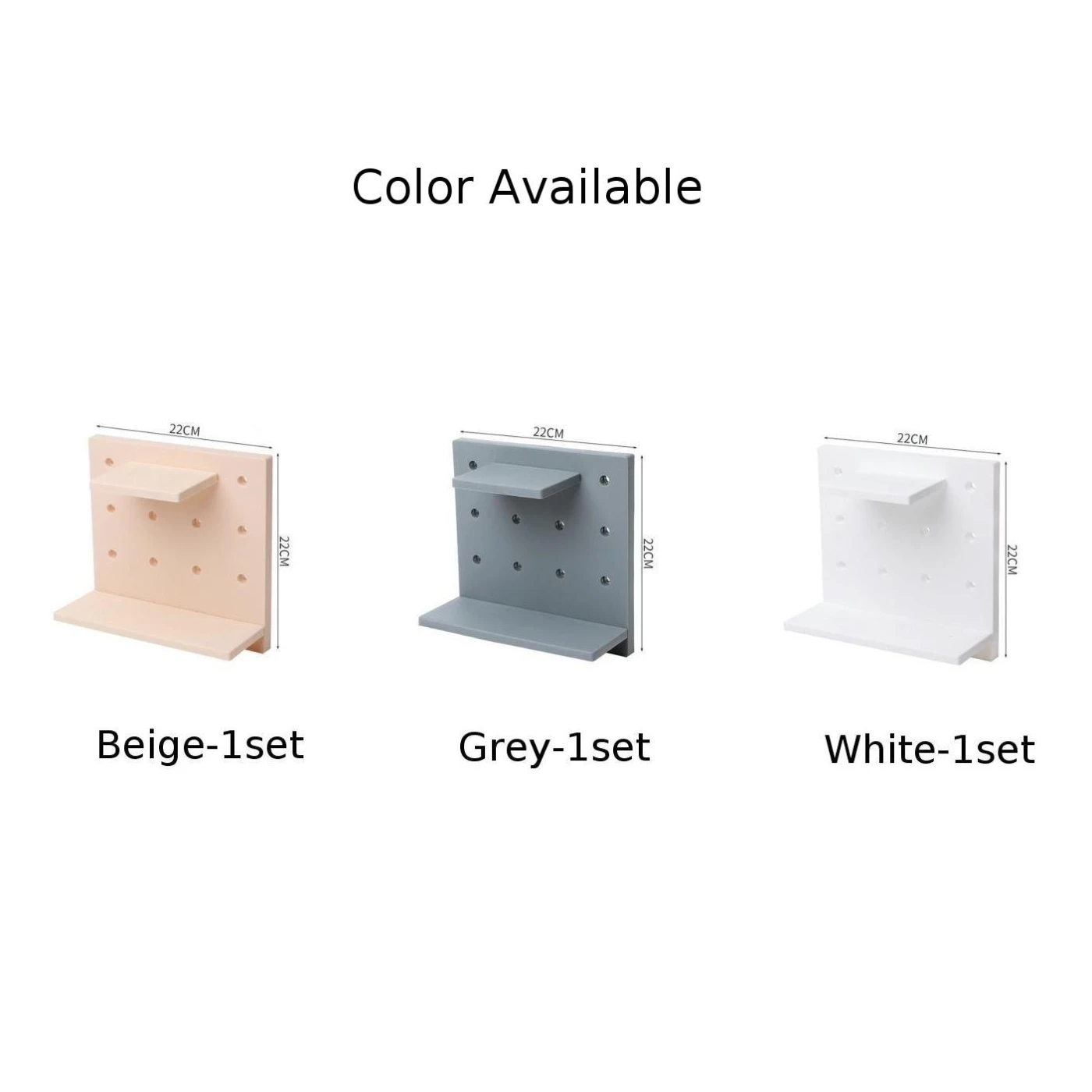 22*22CM Wall Storage Rack Storage Shelf Storage Organizer Wall Decor Holder Hole Board High Quality