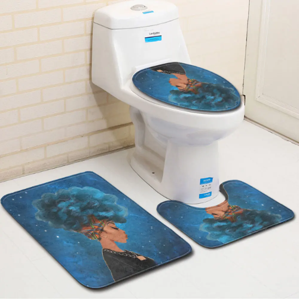 Сиденье для унитаза крышка нетканый материал в африканском стиле Туалетная