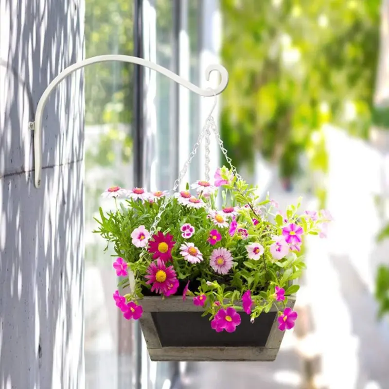 

Nordic Wall Hanging Flower Pot Support Plant Bracket Hook Hanger Holder Balcony Home Decoration