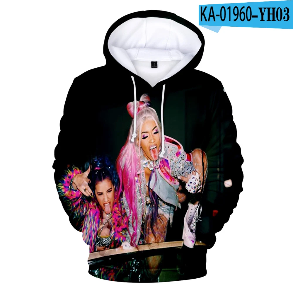 

2021 New Saweetie Sweatshirt Women Men Hoodies Harajuku Boy Girls Hoody Letter Pattern Fashion Autumn Winter Clothes
