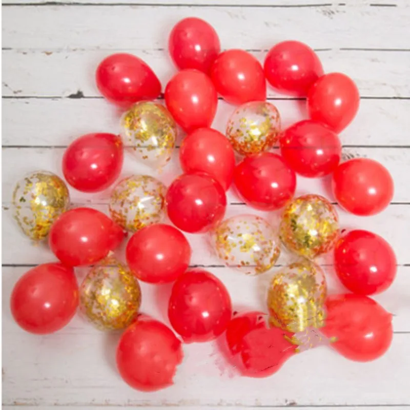 Рождественские украшения утолщенные латексные шары 3 2 г с жемчугом красными