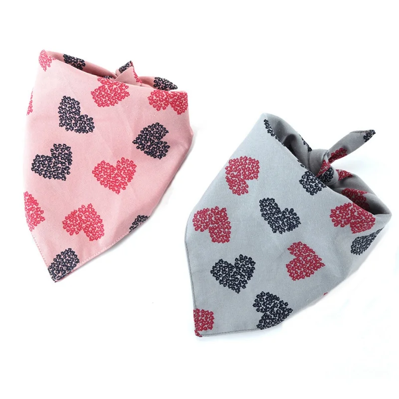 Ошейник для собак кошек шеи бандана с принтом сердец галстук ошейник