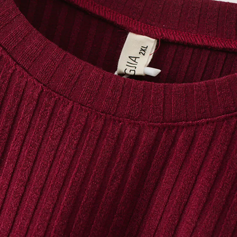 Повседневная полосатая футболка для женщин весна плюс размер модное нижнее