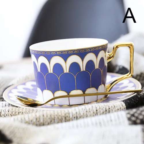 

Top Grade Bone China Coffee Cup Creative European Tea Cup Set And Saucer Home Party Afternoon Tea Teacup Porcelain Nice Gift