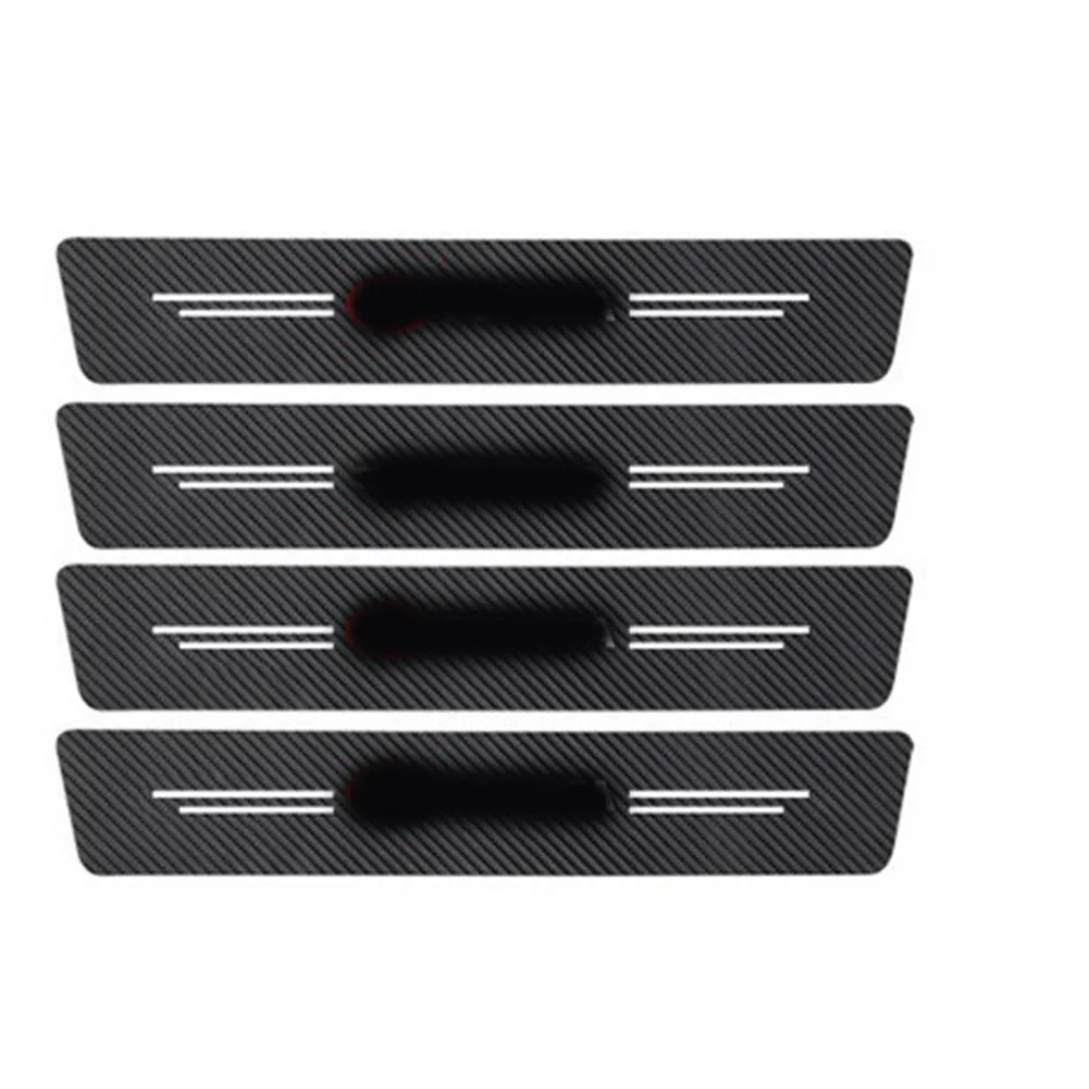 

4X Auto Anti-stepping Stickers Car Threshold Strips For Toyota Corolla For Car Door Sill Protection Decoration
