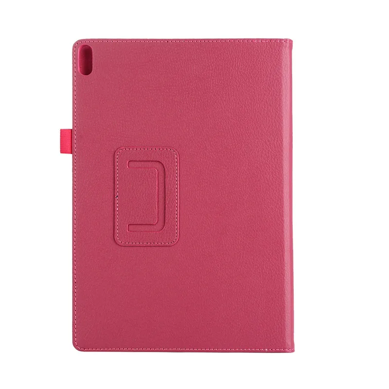 Чехол для lenovo Tab 4 10 TB-X304F X304L X304 из искусственной кожи, чехол для планшета, подставка для lenovo TAB4 10," Plus TB-X704F/L, пленка+ ручка - Цвет: Розово-красный
