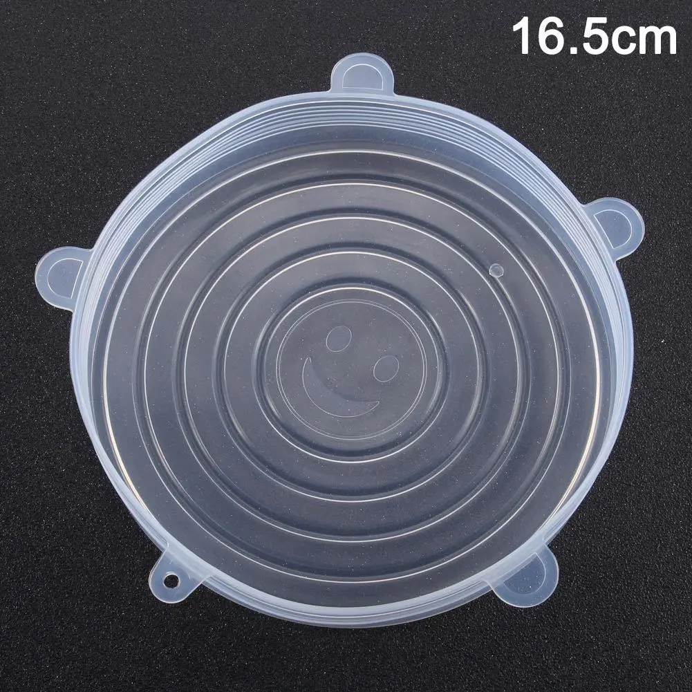 16.5cm New Reusable Silicone Food Cover Bowl Covers Wrap Food Fresh-keeping Extensive Household Kitchen - Цвет: 16.5cm