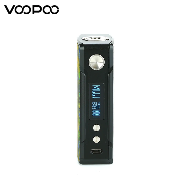 Оригинальный VOOPOO Drag 2 177W TC бокс мод Vape Питание от двух аккумуляторов 18650