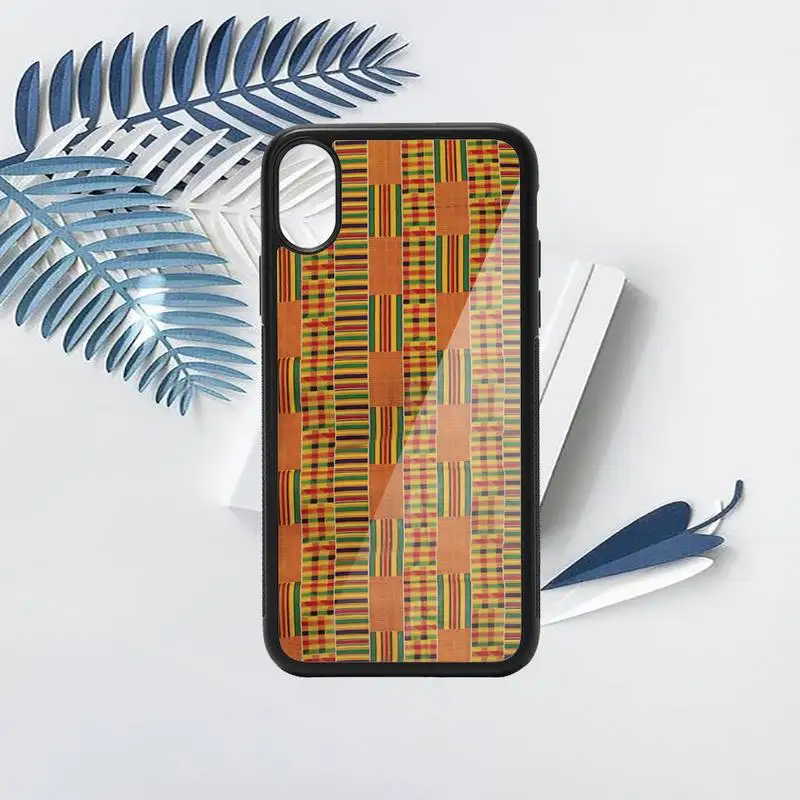 

African style fabric print Phone Case TPU For iPhone X XR XS 11 12 mini Pro MAX 6 6S 7 8 Plus SE 2020