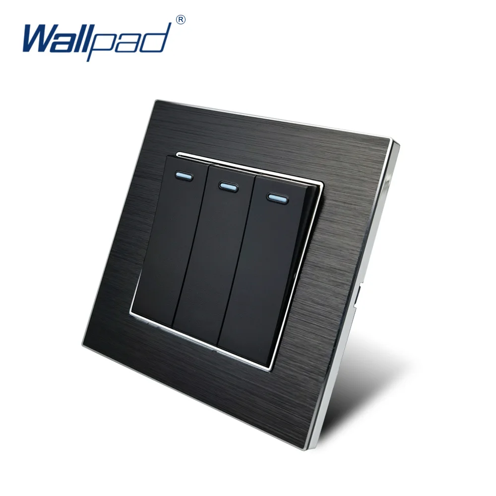 Настенный светильник 3 позиционный 2 из атласа|3 gang|3 gang switchwall light panel |
