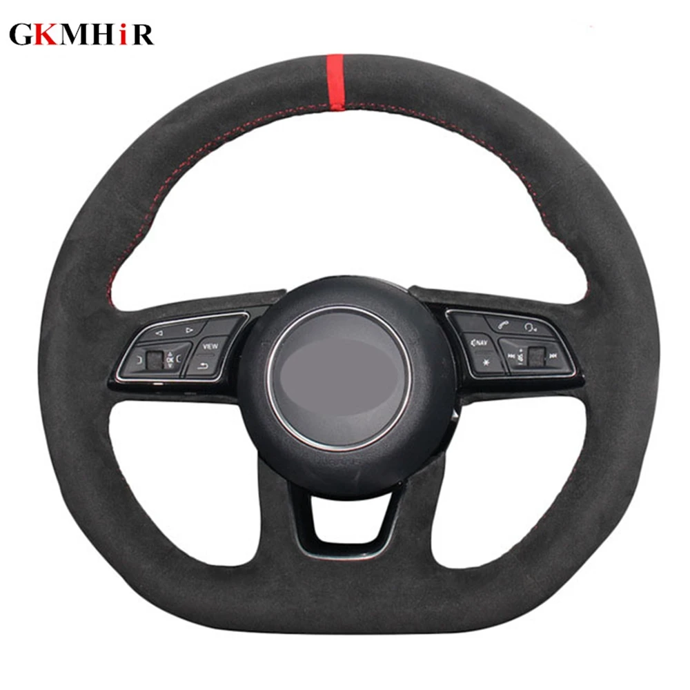 Черная сумка из натуральной кожи Красная замша Mark чехол рулевого колеса