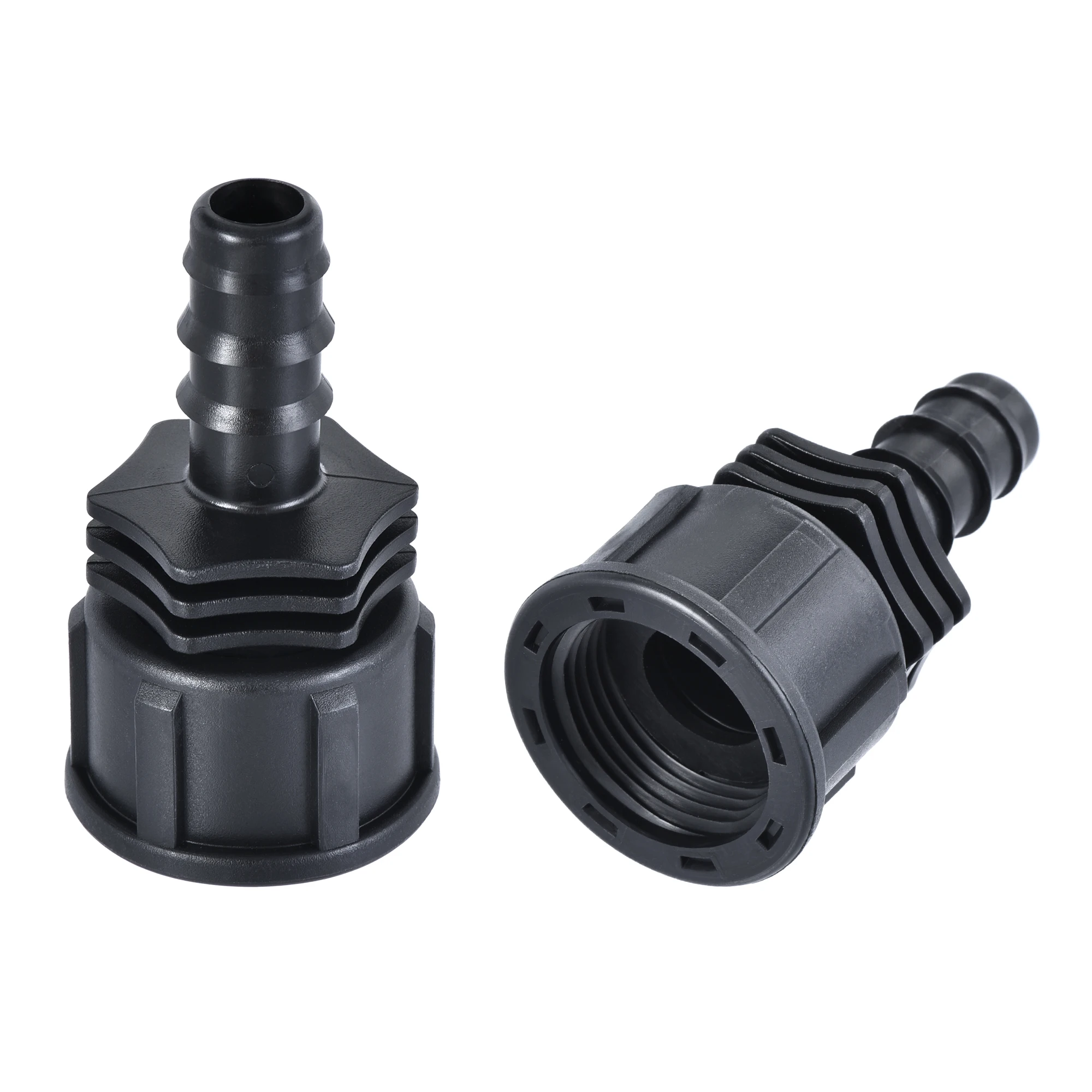 

Uxcell ABS Hose Barb Fitting Coupler 13mm Barb G3/4 Female Thread Black 2Pcs
