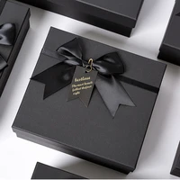 christmas gift box black packaging box scarf perfume candy mystery box for party birthday mothers valentines day gifts