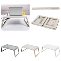foldable notebook laptop table heavy load computer desk stand breakfast serving bed tray