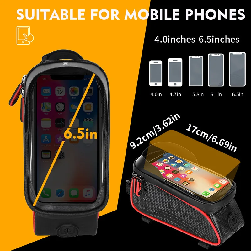 WEST BIKING водонепроницаемая сумка на велосипедную трубу велосипедные передние