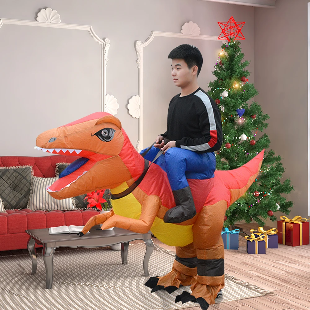

Inflatable Dinosaur Costume Blow Up Fancy Dress Inflatable Cosplay Costumes for Halloween Party Stage Performance