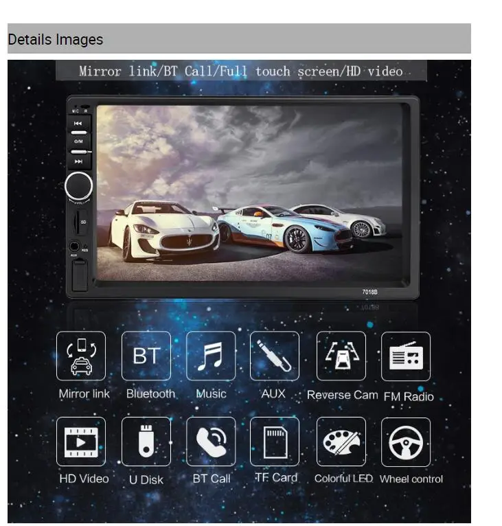 JMANCE 7018 Универсальный Автомобильный MP5-плеер multimidia dvd Радио automotivo 2-din автомобильные аксессуары oto teyp aparelho de som automotivo