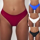 2020 Trangel женские плавки со средней талией, Летние плавки, бикини, низ из двух частей, отдельные плавки, женская сексуальная пляжная одежда