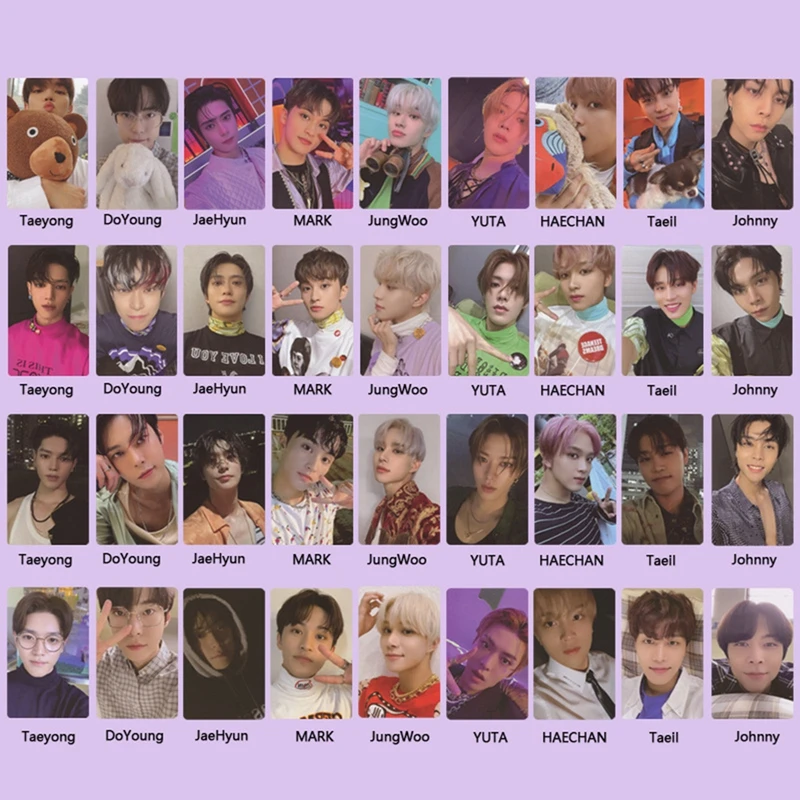 9Pcs/Set Kpop Nct127 Postcard Album Sticker Lomo Card Photocard Small Fans Collection Gift | Канцтовары для офиса и дома