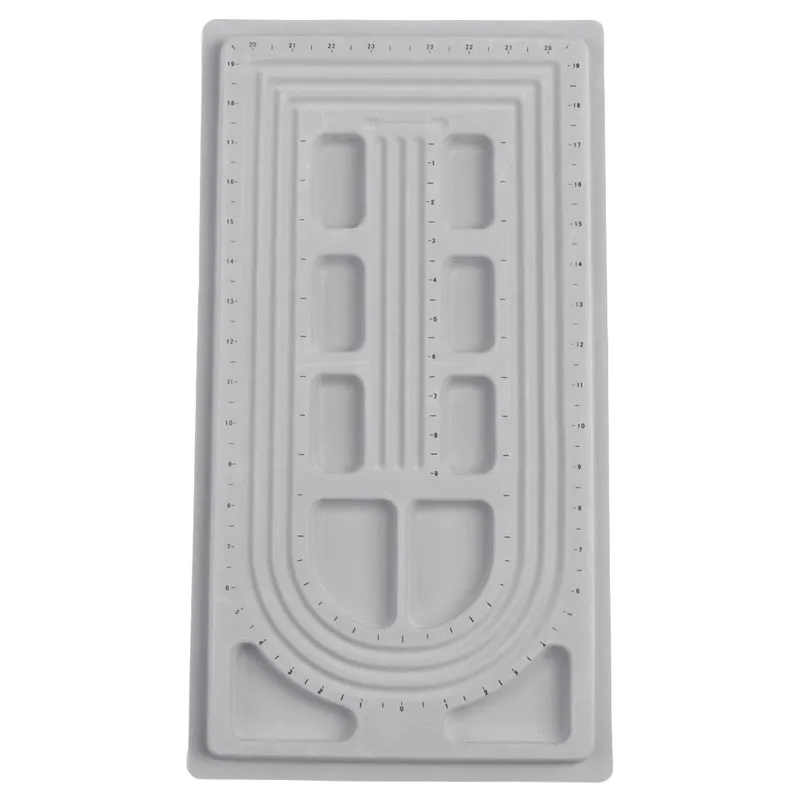 

652B Флокированная доска для бусин, органайзер для браслетов, ювелирных изделий, лоток, инструмент для рукоделия