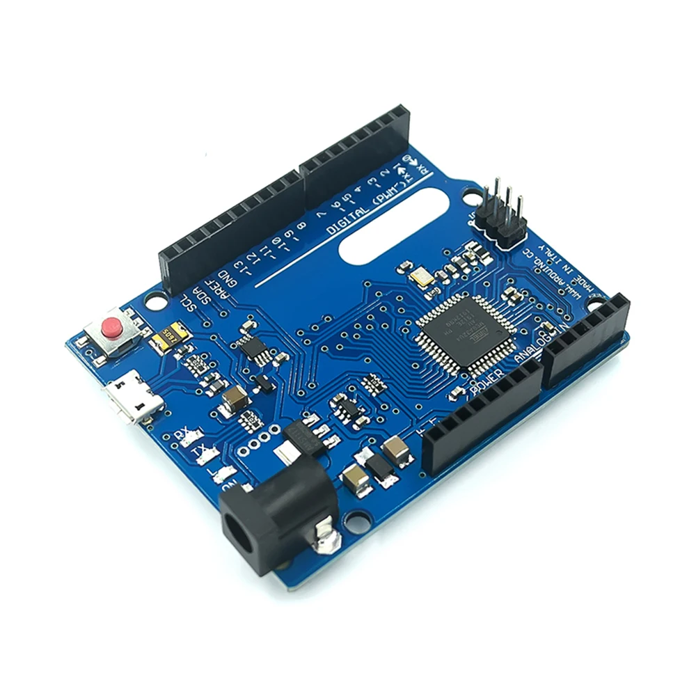 Макетная плата Leonardo R3 с микроконтроллером Atmega32u4 макетная USB кабелем совместимая