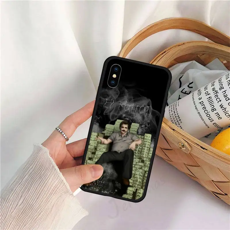 

Pablo Escobar famous man Phone Case for iPhone 11 12 mini pro XS MAX 8 7 6 6S Plus X 5S SE 2020 XR high quality funda