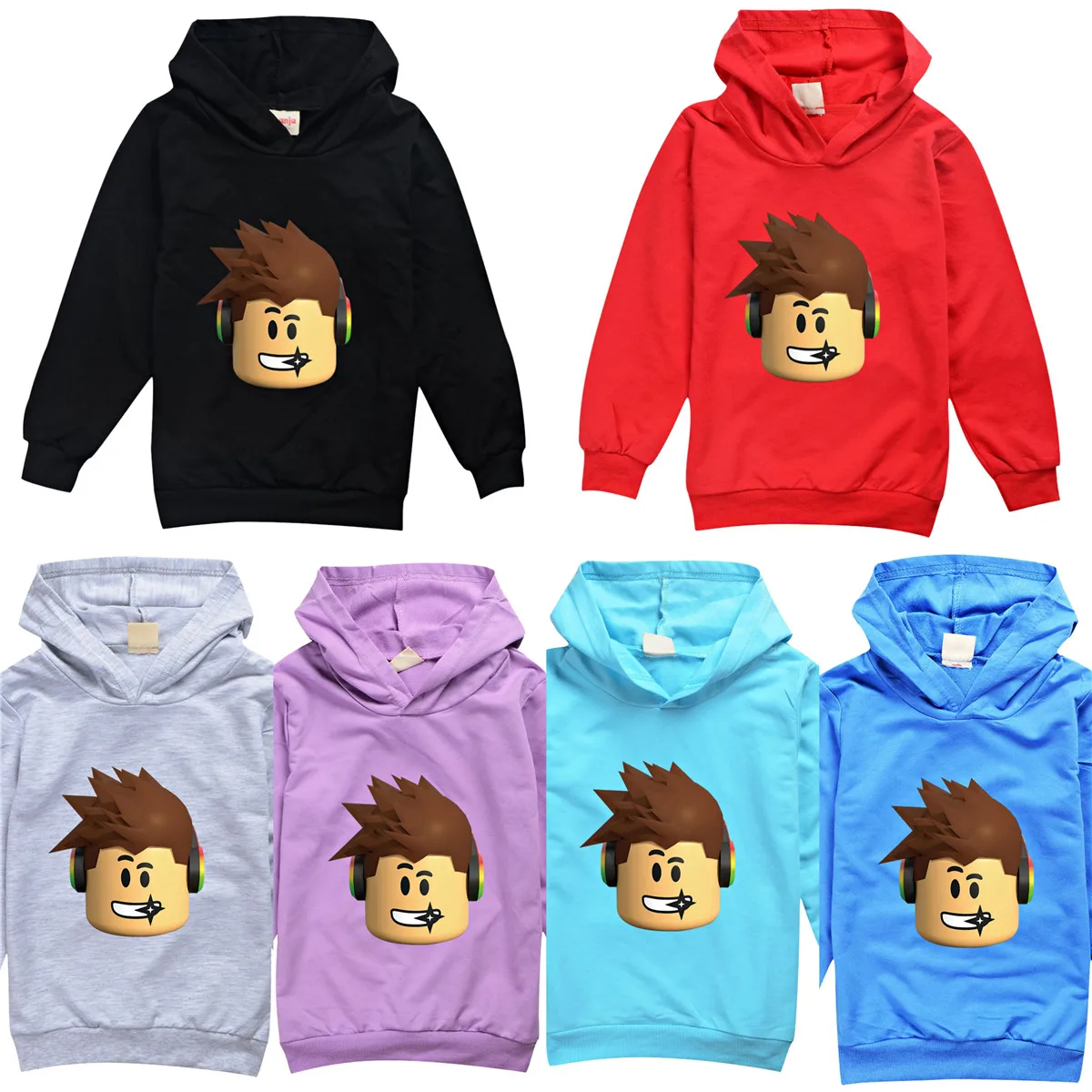 

Robloxing Neutral Kid Hoodies for Teen Girls Shirts Casual Autumn Long Sleeve Sweater Tops Boy tshirts Clothes Birthday Gifts