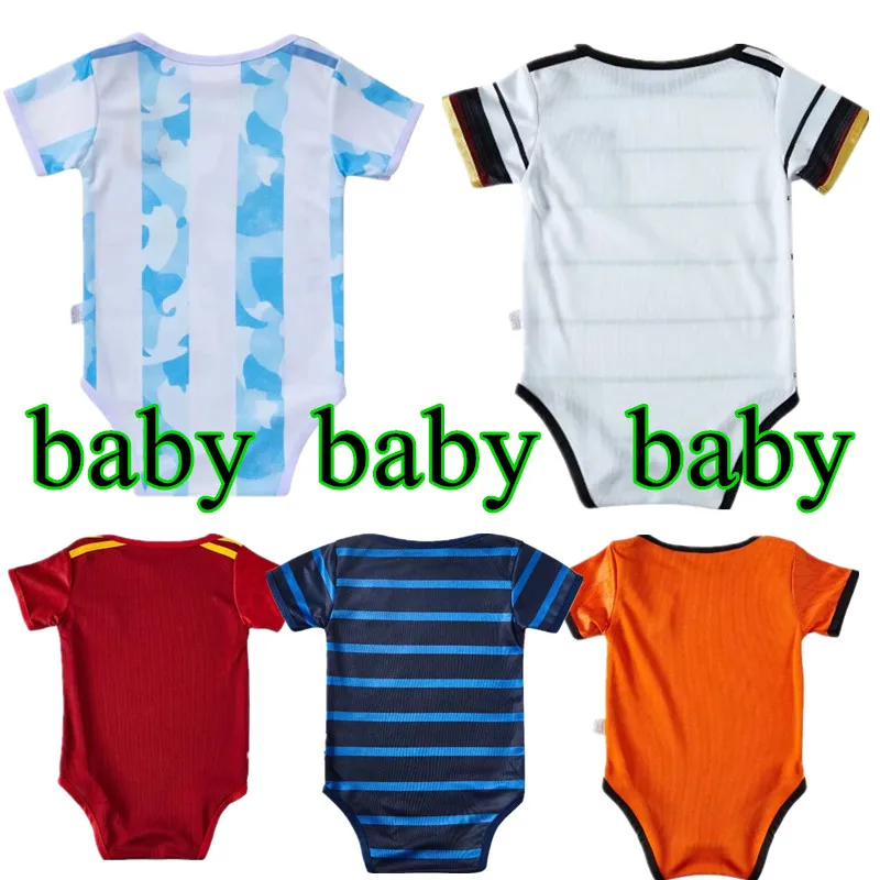 

Baby Bodysuit cartoon Style Netherlands Spain France Germany Summer Sleeveless Sports O-neck Clothing Newborns Baby Boy Jumpsuit