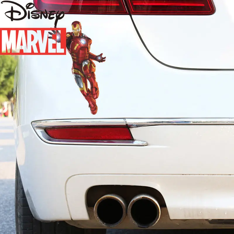 

Disney Marvel Car Anti-scratch Decoration Sticker Creative Personality Three-dimensional Iron Man Car Sticker Avengers Sticker