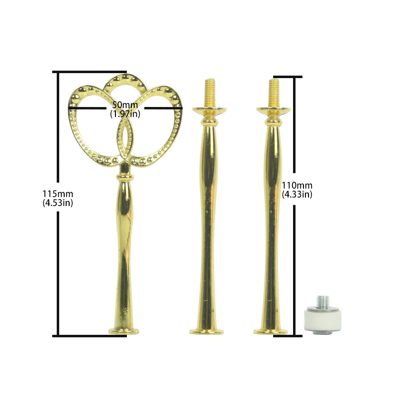 

10 2 New Crown Three Layer Cake Rack Fruit Rack Accessories Hardware