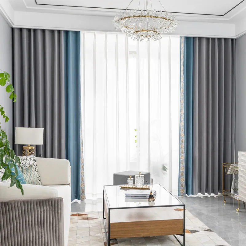 Занавеска s для гостиной фланелевая занавеска плотная шторка в спальню из