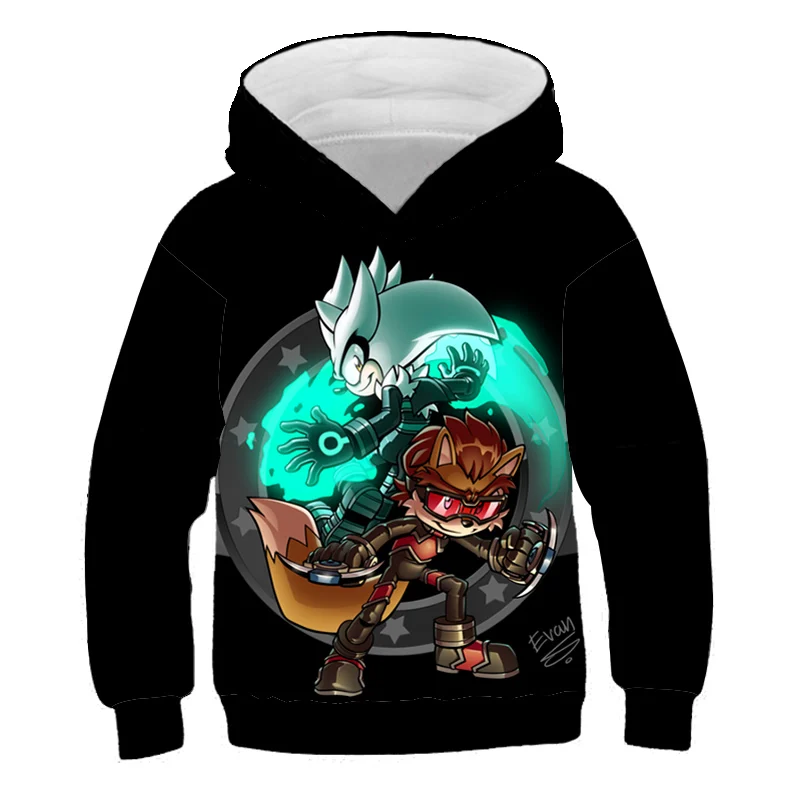 

Anime Super Sonic Series 3D Hoodies Baby Boy Clothes Hot Sweatshirts For Girls Family Birthday Kawaii Funny Customized Coat Tops