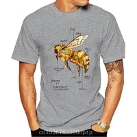 new 2021 harajuku anatomy of bee funny print t shirt summer fashion men t shirt funny honey design man tops high quality casual