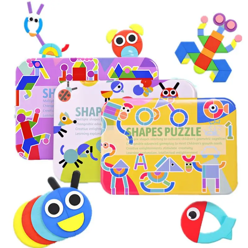 Набор деревянных узоров в форме танграммы для дошкольников | Игрушки и хобби