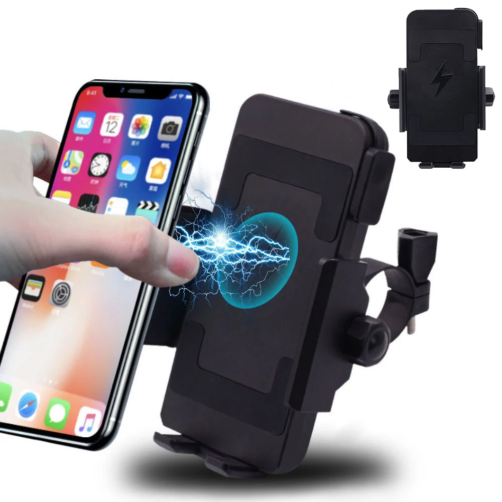 Беспроводное зарядное устройство Qi держатель для телефона мотоцикла поддержка